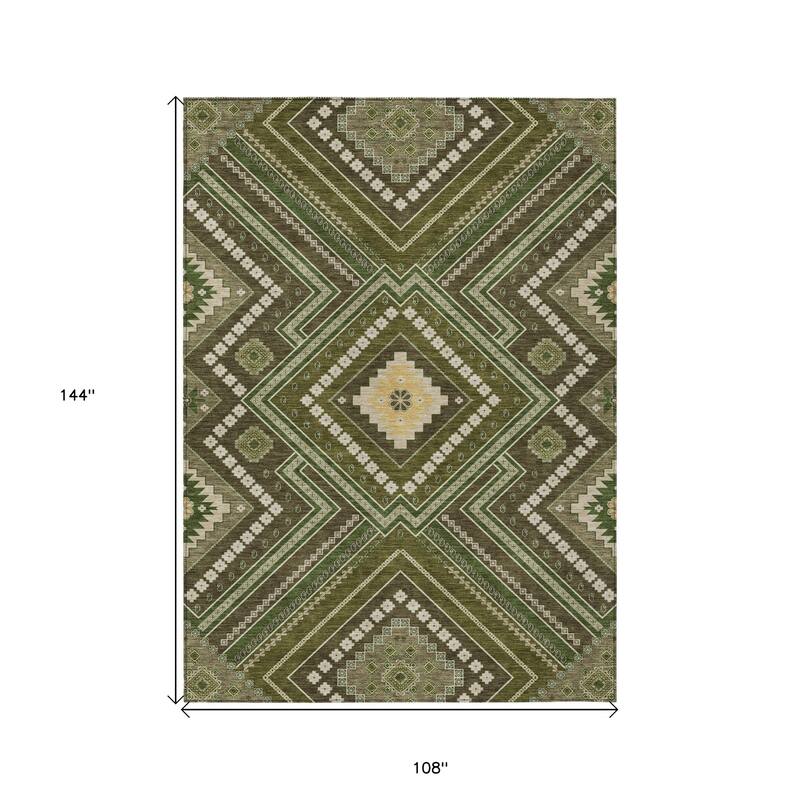 HomeRoots Tribal Transitional Rectangle Outdoor Rug