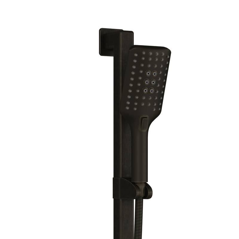 Seville Slide Bar ADA Compliant 500 lb Weight Capacity Slide Bar with Multi-function Handshower Left Oil Rubbed Bronze