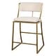 New Ridge Home Goods Mina Metal Modern Upholstered Bar Stool - Bed Bath