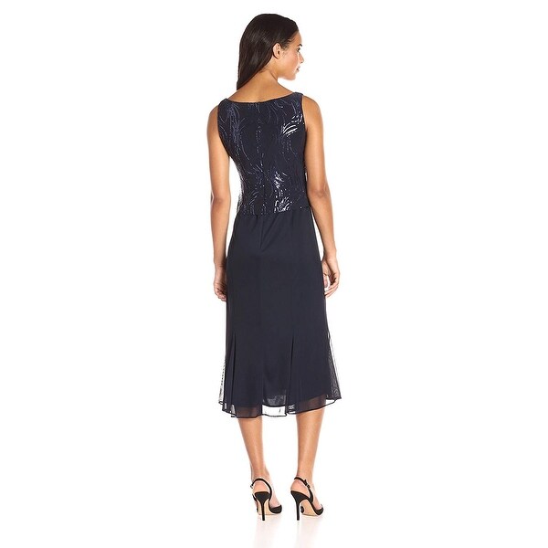alex evenings women's long mock dress