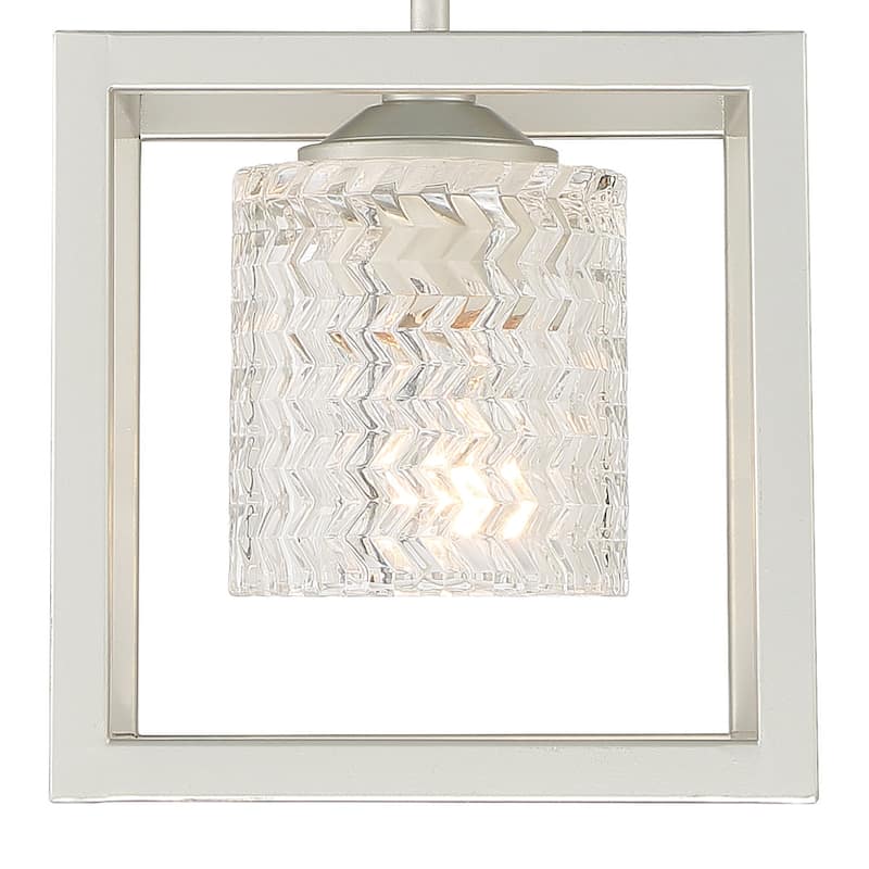 Moulins 1-light Modern Glam Crystal Geometric Kitchen Island Pendant Light - 8''