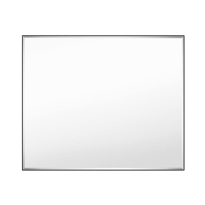 Aluminum Framed Rectangle Beveled Bathroom Wall Mirror