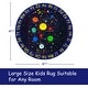 preview thumbnail 3 of 4, Garvee Kids Solar System Educational Rug Galaxy Outer Space Kids Rugs Learning Planet Non Slip Kids Playmat Car Rug