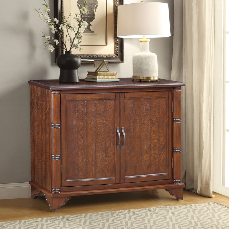 Mid Century 40" Sideboard Buffet Console Table with Adjustable Shelf