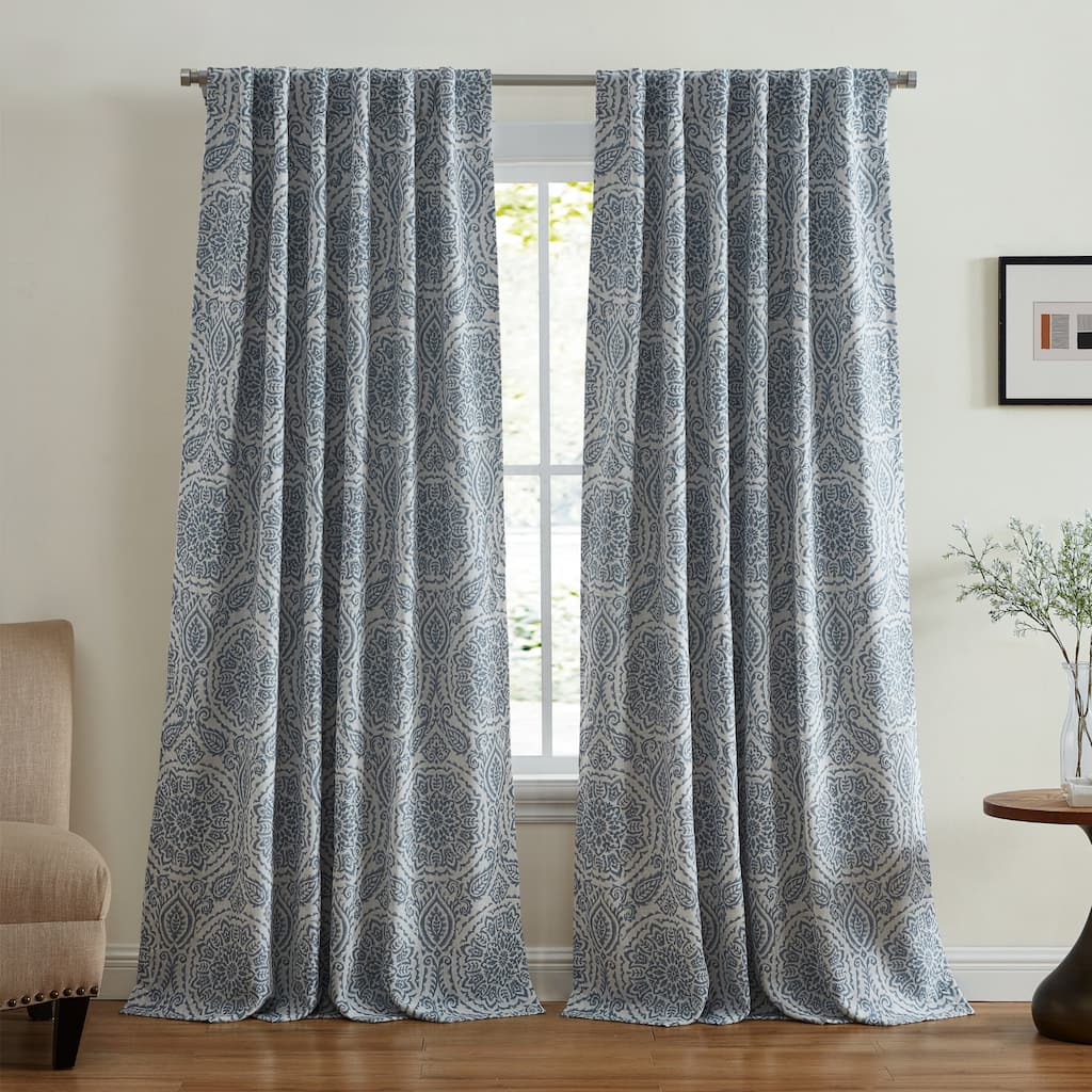 Giovanni Medallion Blackout Window Curtain Panel