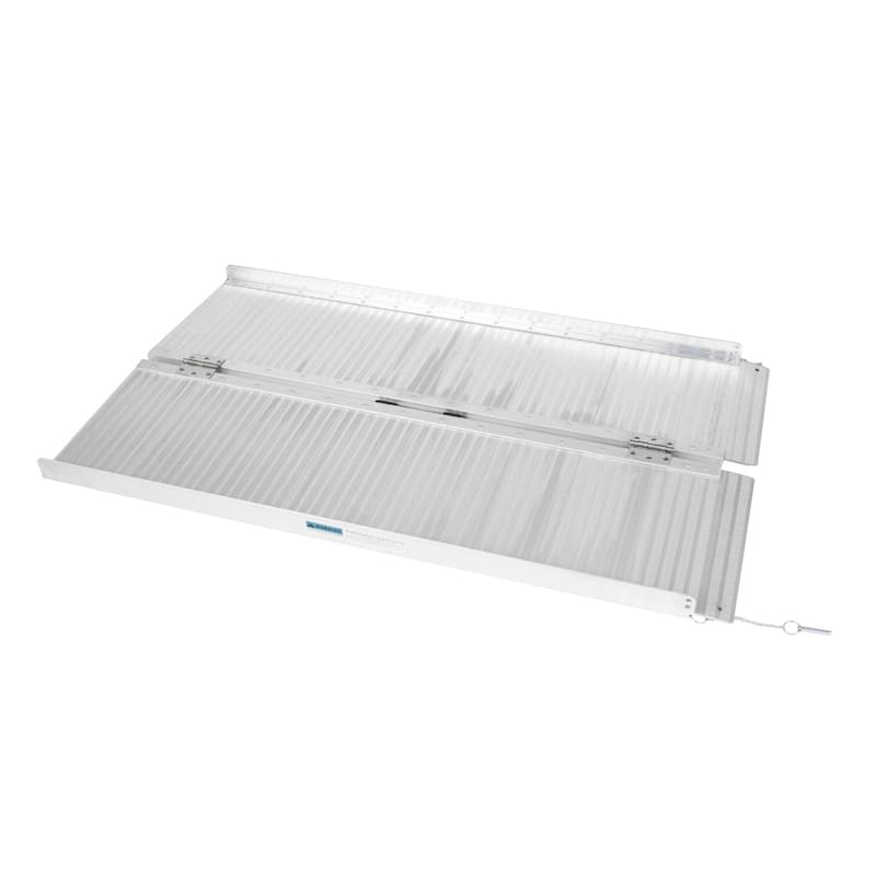 4ft Wheelchair Ramp Aluminum Folding Mobility Scooter - N/A - Silver