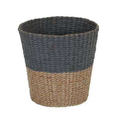 Household Essentials Cattail and Paper Two Tone Waste Basket - Color Block
