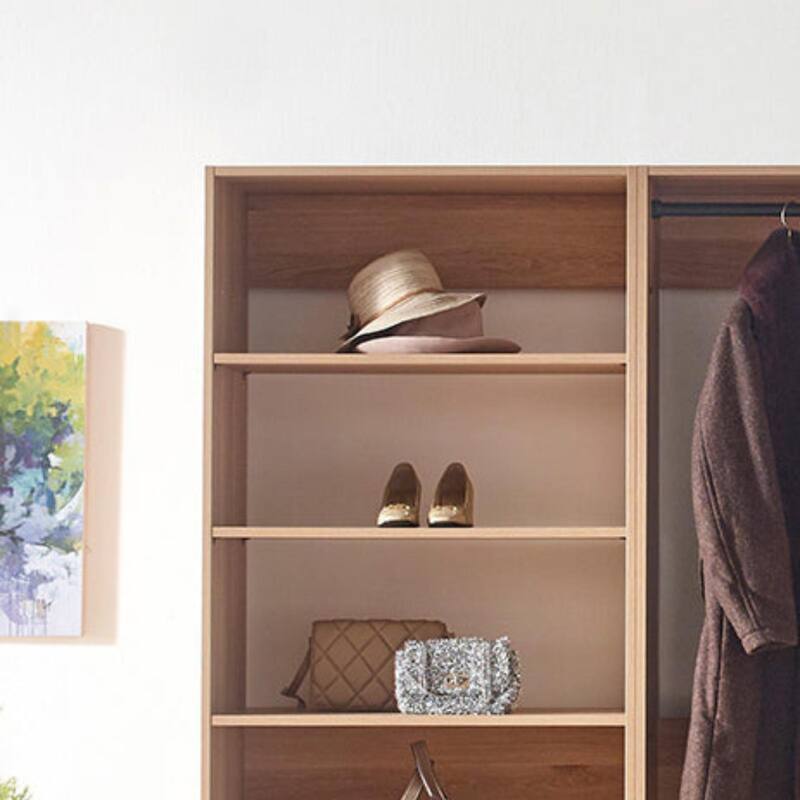 Prosper Freestanding Walk in Wood Closet System - 83" H x 94.2" W x 15.7" D