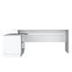 preview thumbnail 5 of 5, 70" Wide L-Shaped Office Desk with Cabinet and Shelves, Freestanding Design