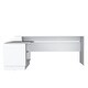 preview thumbnail 5 of 5, Modern L-Shaped Desk with Spacious Workspace, Storage Cabinet, and Open Shelves