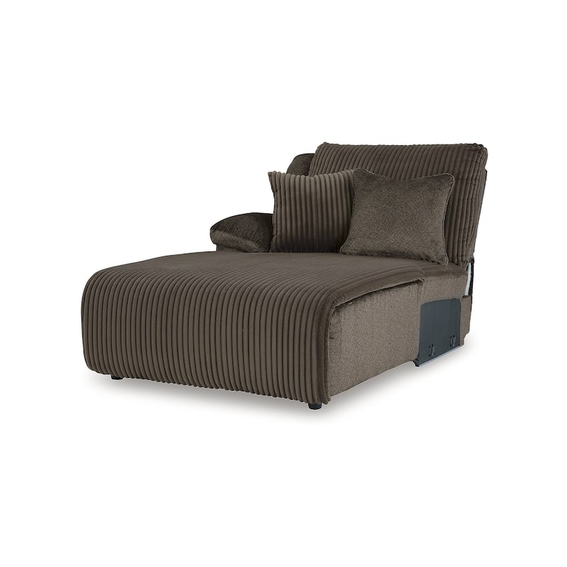 Signature Design by Ashley Top Tier Dark Brown 4-Piece Reclining Sectional with Chaise - 143" W x 74" D x 41" H