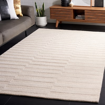 SAFAVIEH Handmade Ebony Nerimane Contemporary Wool Rug