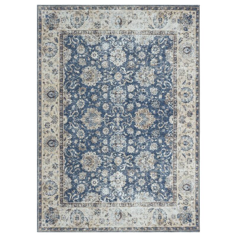 Legacy Cairo Traditional Bordered Washable Area Rug