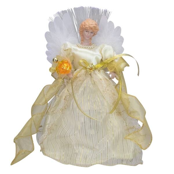 Shop 12 Ivory And Gold Lighted Angel Christmas Tree Topper Overstock 24307245