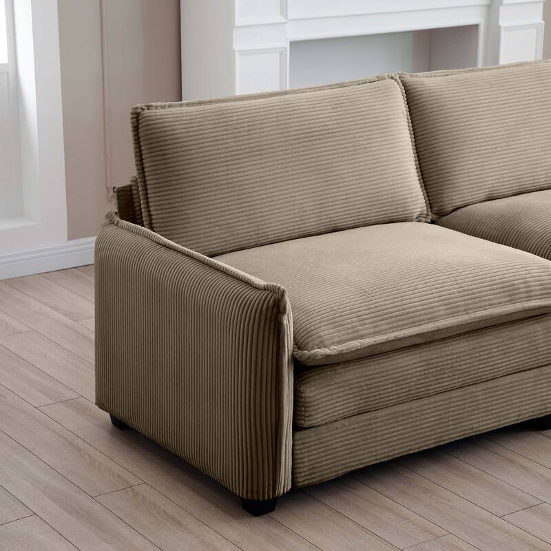 Over Size Flexible Combinations Modular Sofa Set with Ottomans