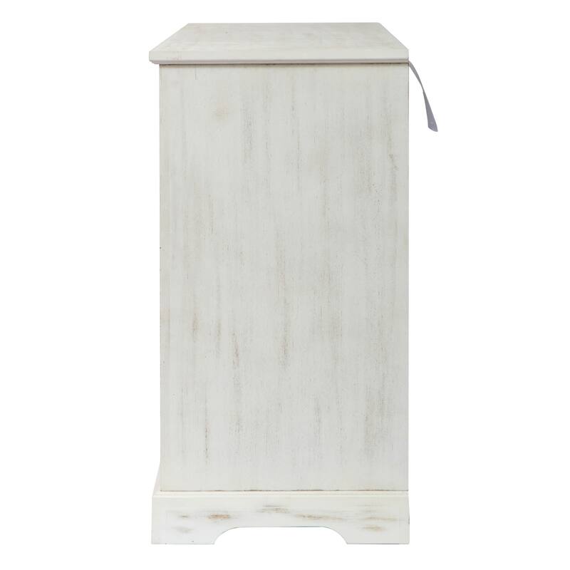 Modern Accent Kitchen Cabinet Sideboard Storage Cabinet with Hollow-Carved Door, Buffet Server Console Cabinet