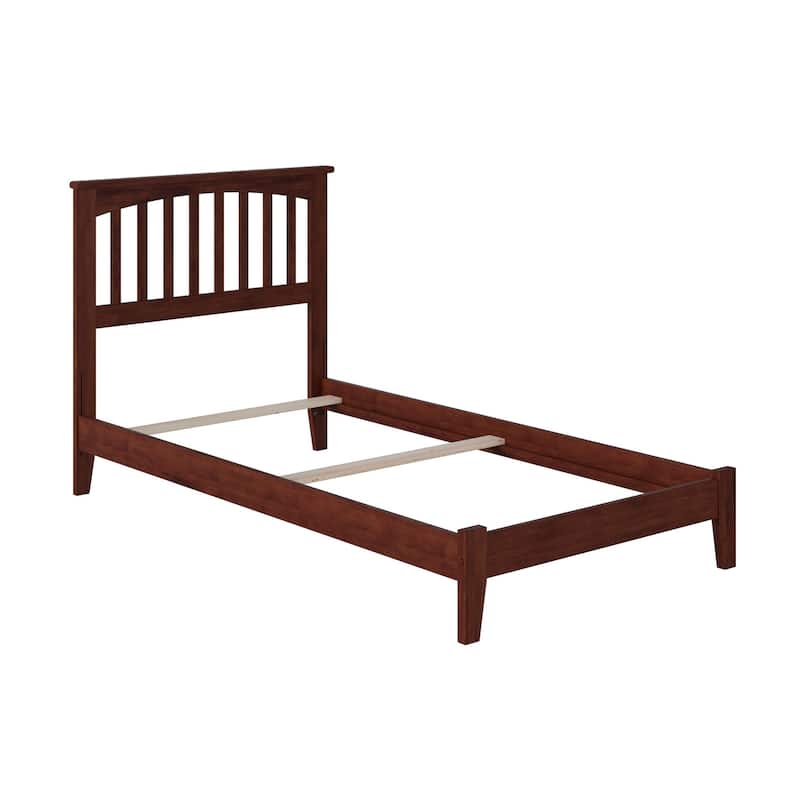 Mission Twin Foundation Bed Frame in Walnut