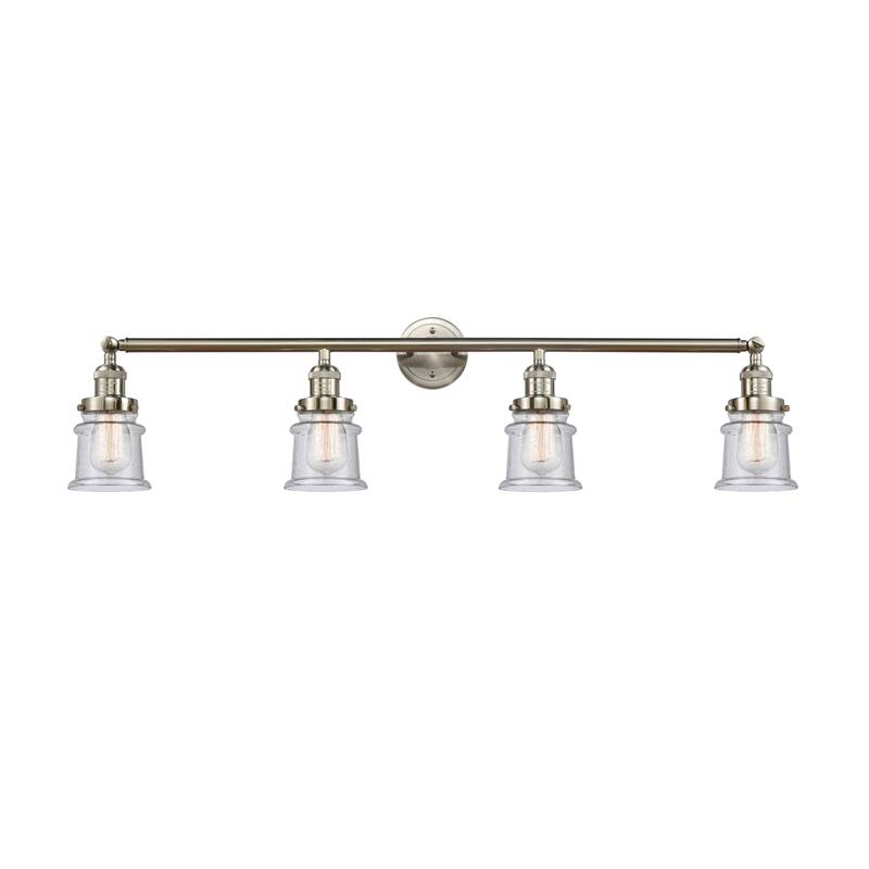 Innovations Lighting Small Canton 4 Light 42" Wide Bathroom Vanity - Brushed Satin Nickel / Seedy