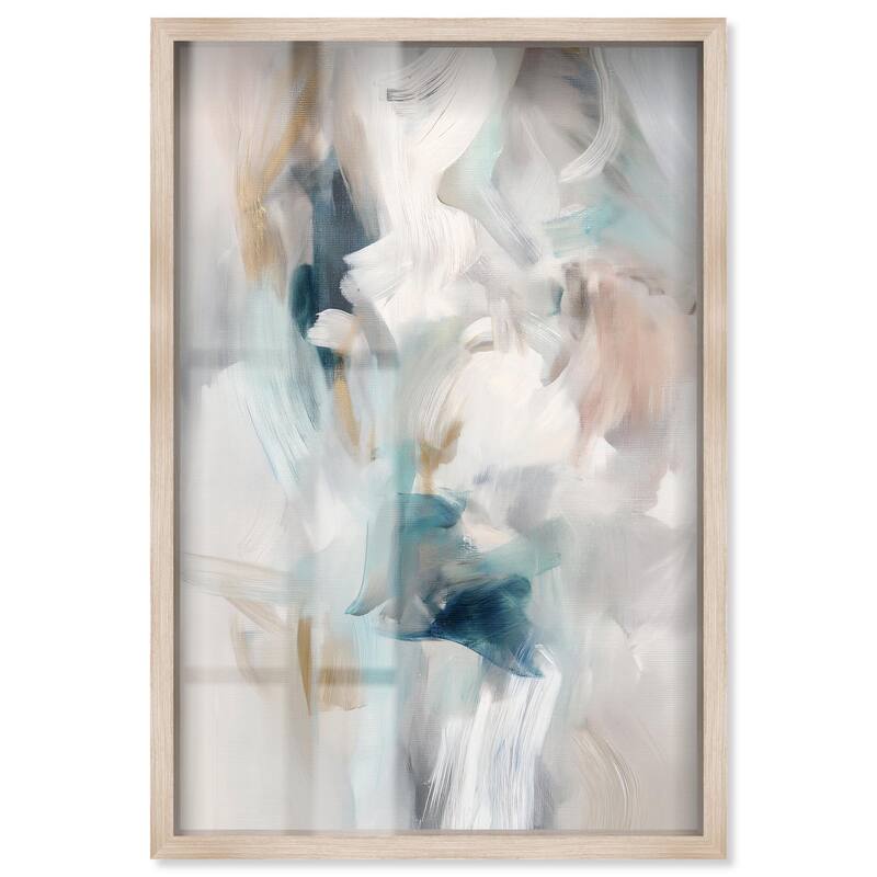 Whispering Colors III Shadowbox by Art Remedy - Natural - 36" x 54"