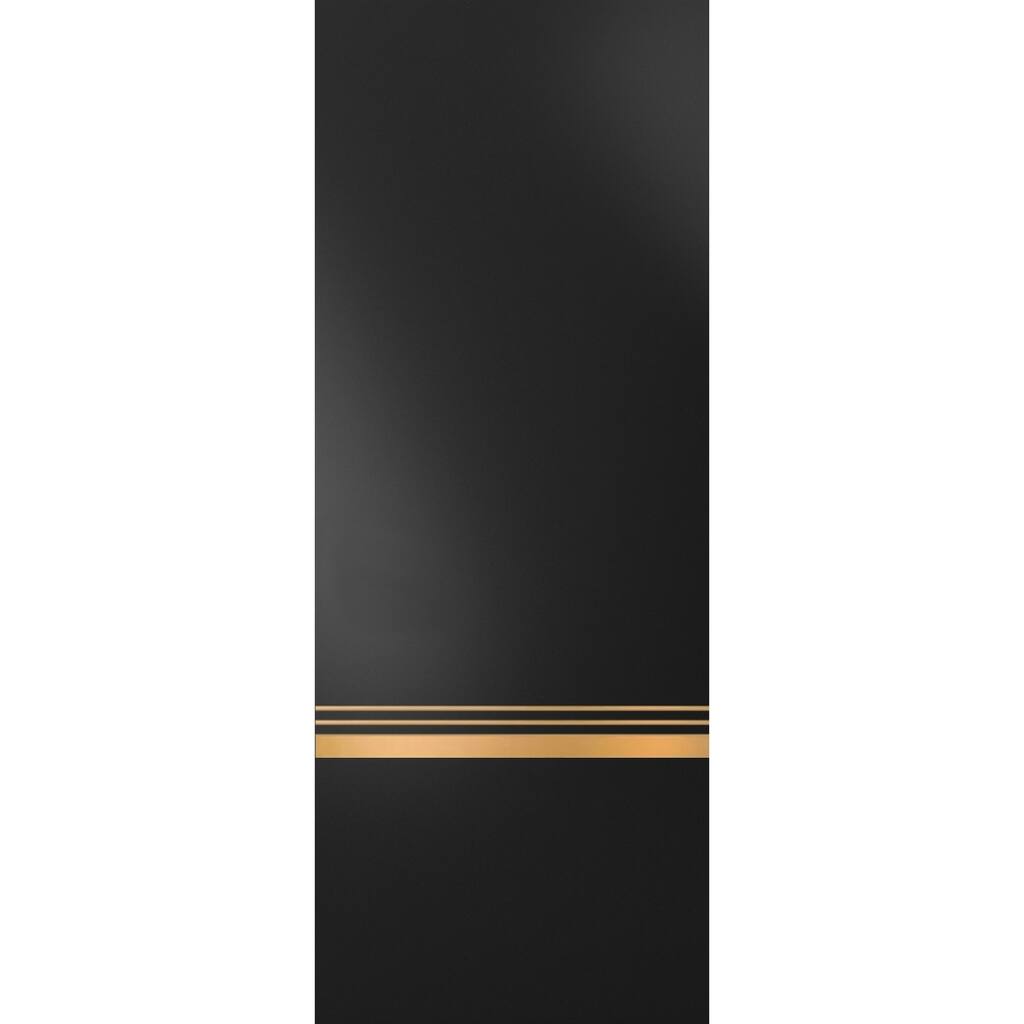 Slab Barn Door Panel 18 x 80 Planum 2010 Matte Black with Sturdy Finished