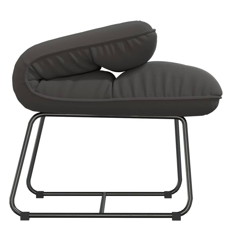 vidaXL Lounge Chair Padded Lounge Seat Accent Chair with Metal Frame Velvet