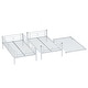 preview thumbnail 13 of 41, Metal Twin over Twin Bunk Bed with Trundle and Guardrail, Silver