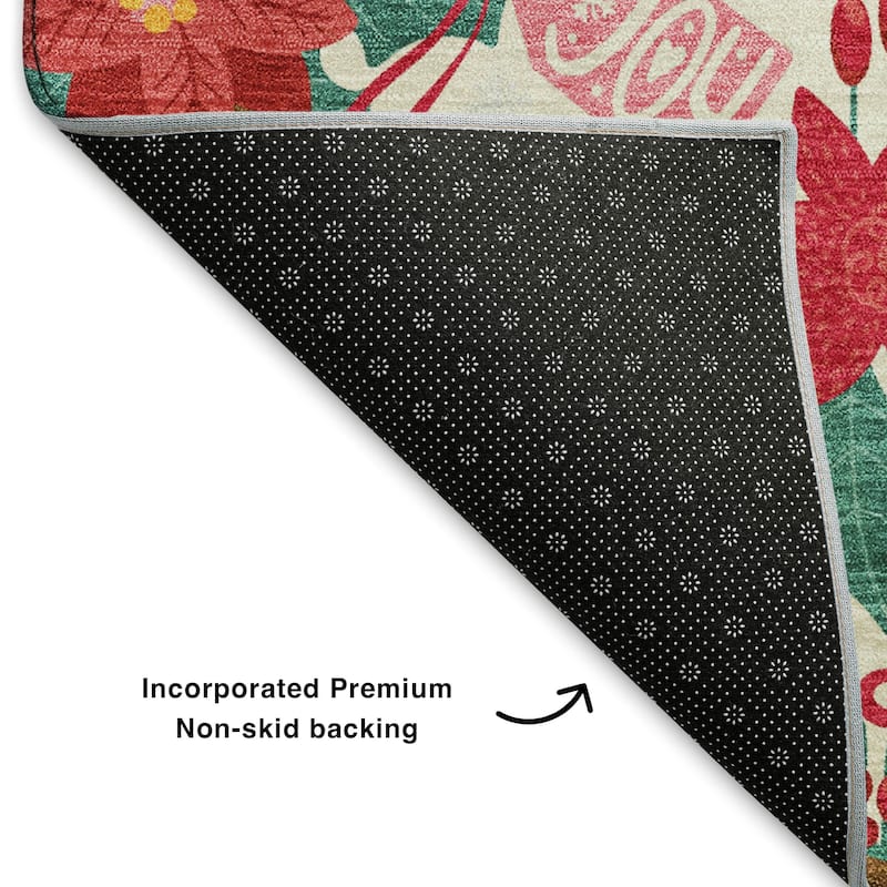 Premium Washable Super Soft Holiday Nutcracker Mayfield Rug