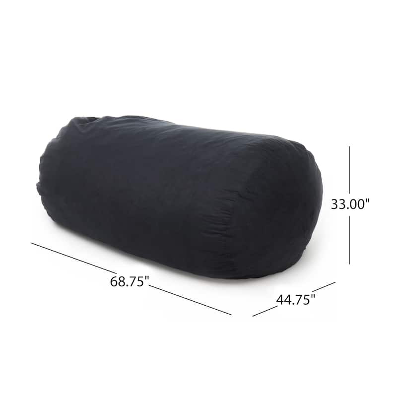 6.5 Foot Suede Cylindrical Bean Bag