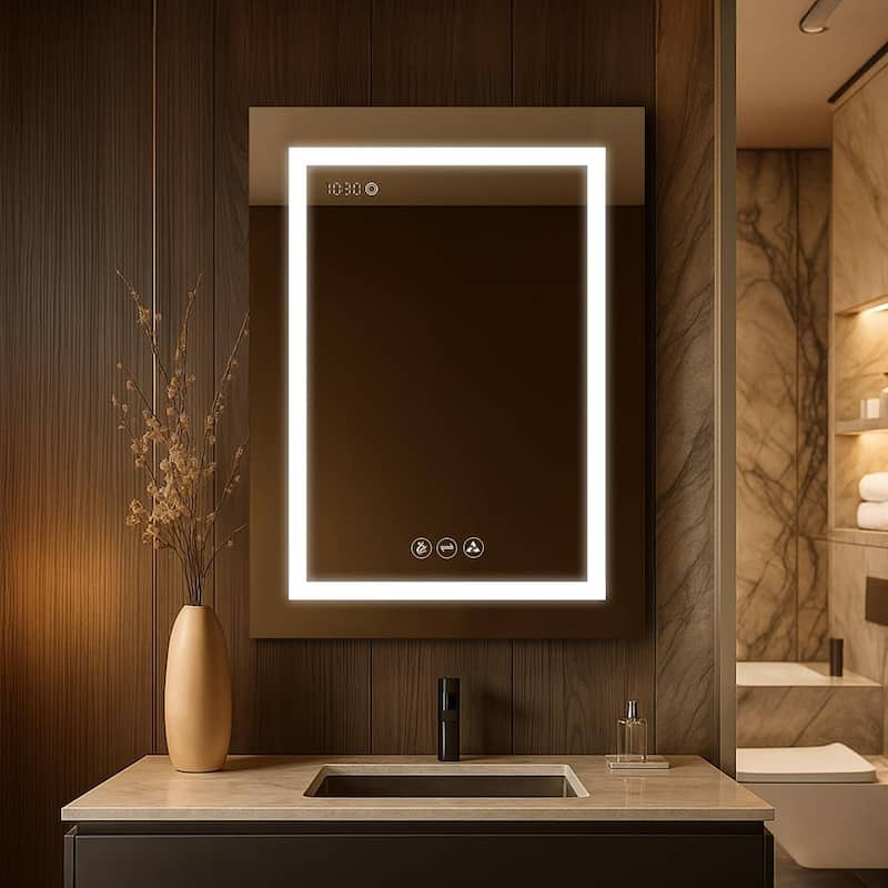 Blossom LED Medicine Cabinet with Mirror, Lighted, Defogger, USB - 24x32" Right Hinge