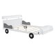 preview thumbnail 4 of 7, White Full Size Pine Wood Car Platform Bed with Storage