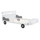 preview thumbnail 4 of 7, White Pine Wood Car Platform Bed with Storage Shelves, Strong Construction