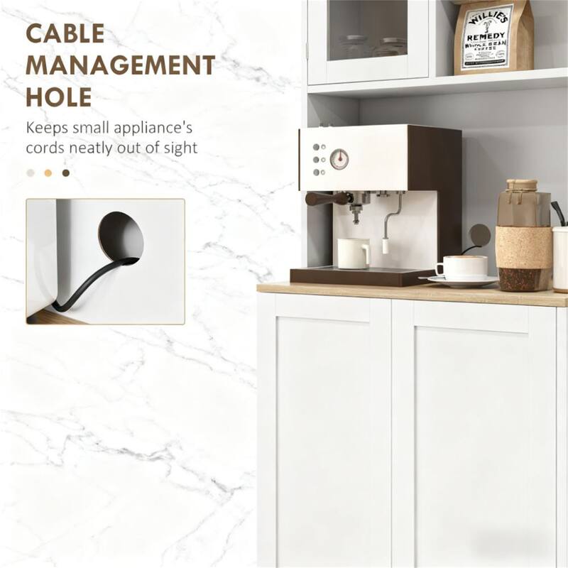 Microwave Cabinet,Tall Kitchen Pantry Cabinet,Kitchen Hutch