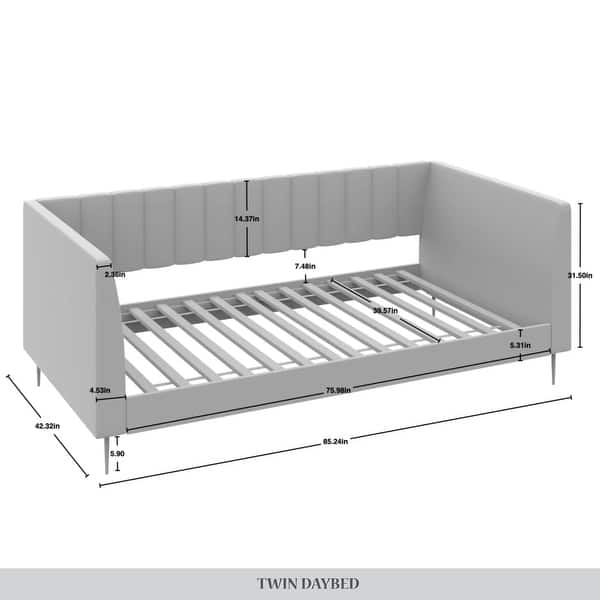 CraftPorch Luxury Twin Size Upholstered Daybed