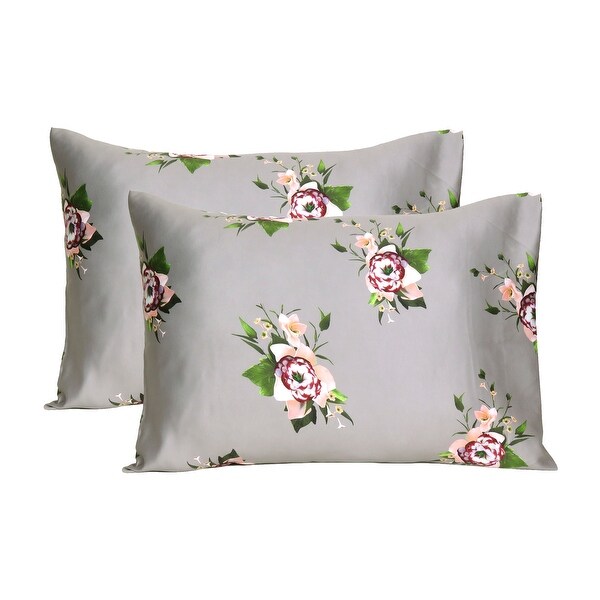 Single Pillowcase Standard Queen Pillowcase or Standard Pillow Sham Beautiful Paisley Florals