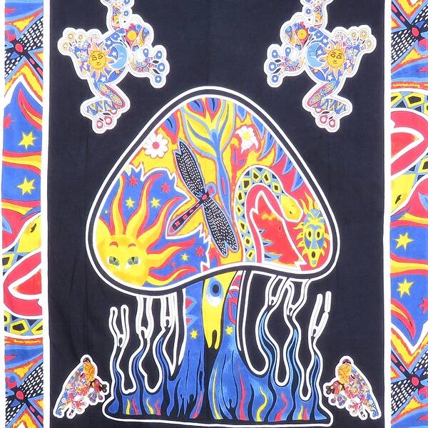 Shop Oussum Indian Tie Dye Mandala Tapestry Hippie Throw Bedspread Dorm Decor Bohemian Bedding Tapestry Overstock 30395492