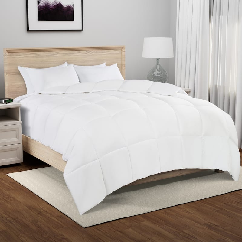 Serta Memory Flex Down Alternative Comforter, Box Quilt Duvet Insert