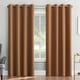 preview thumbnail 168 of 174, Sun Zero Hayden Energy Saving Blackout Grommet 1-Piece Curtain Panel, Single Panel 54" x 63" - Sunbaked Brown