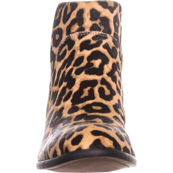 franco sarto leopard ankle boots