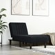 preview thumbnail 8 of 12, vidaXL Chaise Longue Black Velvet - 21.7" x 55.1" x 27.6" Black