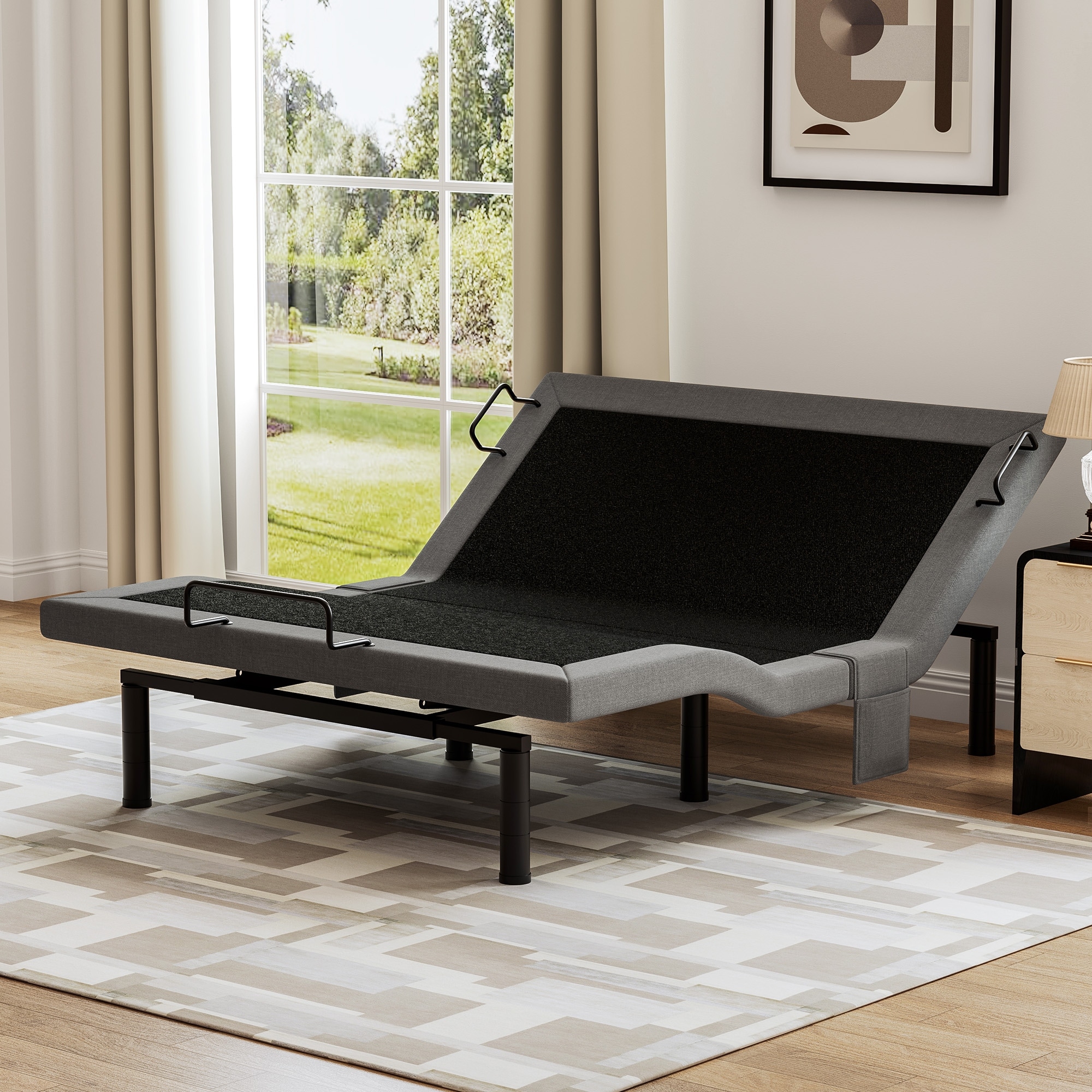 ESHINE Adjustable Bed Frame Split King - Electric Base with Massage ESHINE Adjustable Bed Frame Split King - Electric Base with Massage