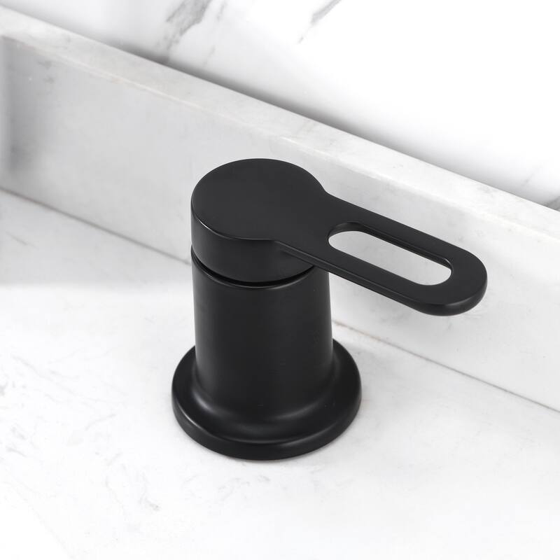 Luxier VividFall 8 in. Widespread 2-Handle Bathroom Faucet with Drain