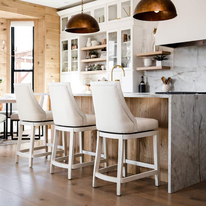 Maven Lane Vienna Swivel Kitchen Stool