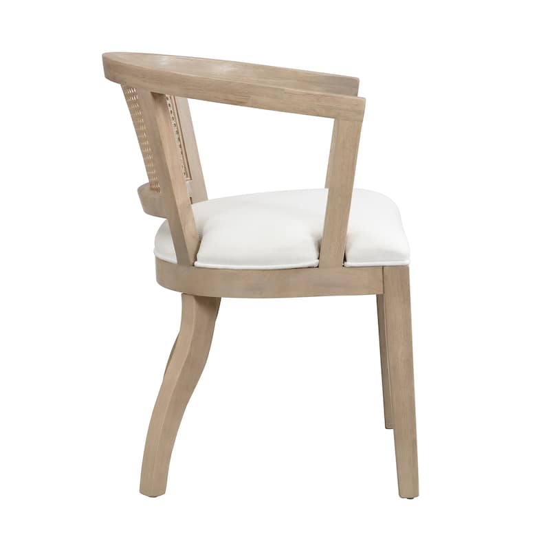 Currant Velvet and Cane Upholstered Dining Chairs by Christopher Knight Home- Set of 2