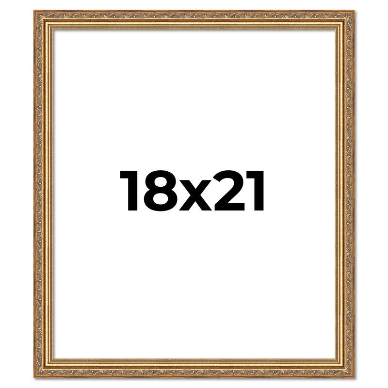 18x21 Frame Red Solid Wood Picture Frame Width 1.75 Inches | Interior Frame Depth 1 13/16 Inches