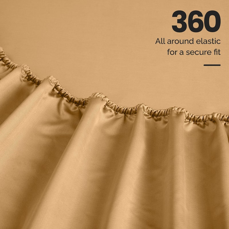 Blue Nile Mills 1500 Thread Count Egyptian Cotton Deep Pocket Solid Sheet Set