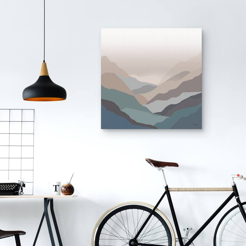 Mountain Valley by Pela Canvas Art Print