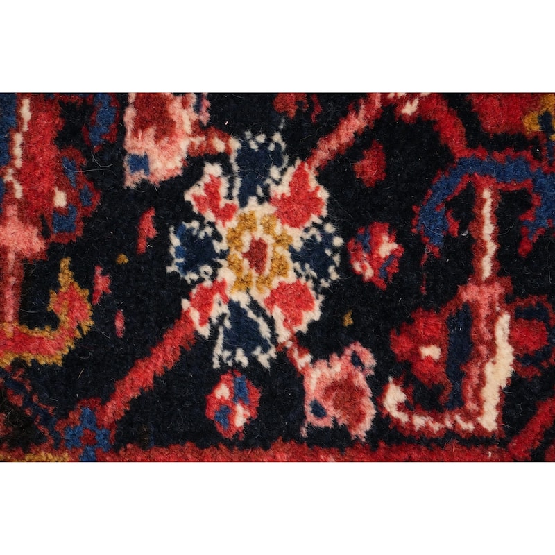 Hand Knotted Oriental 100% Wool Carpet Traditional Medallion Red Heriz Area Rug - 11' 11'' X 8' 4''