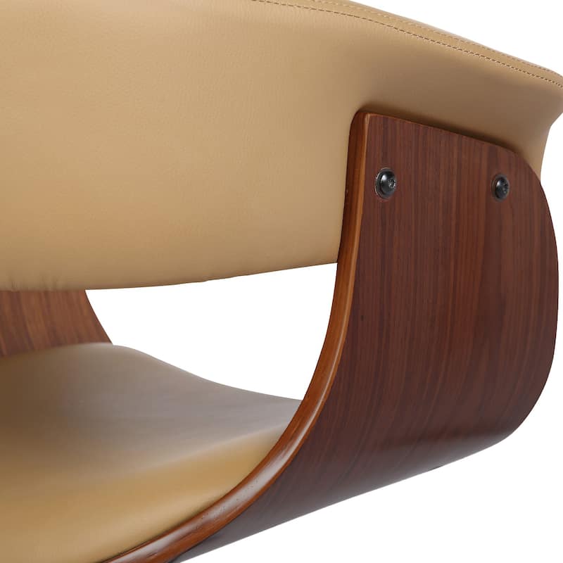 Carson Carrington Heby Faux Leather Mid-Century Office Chair