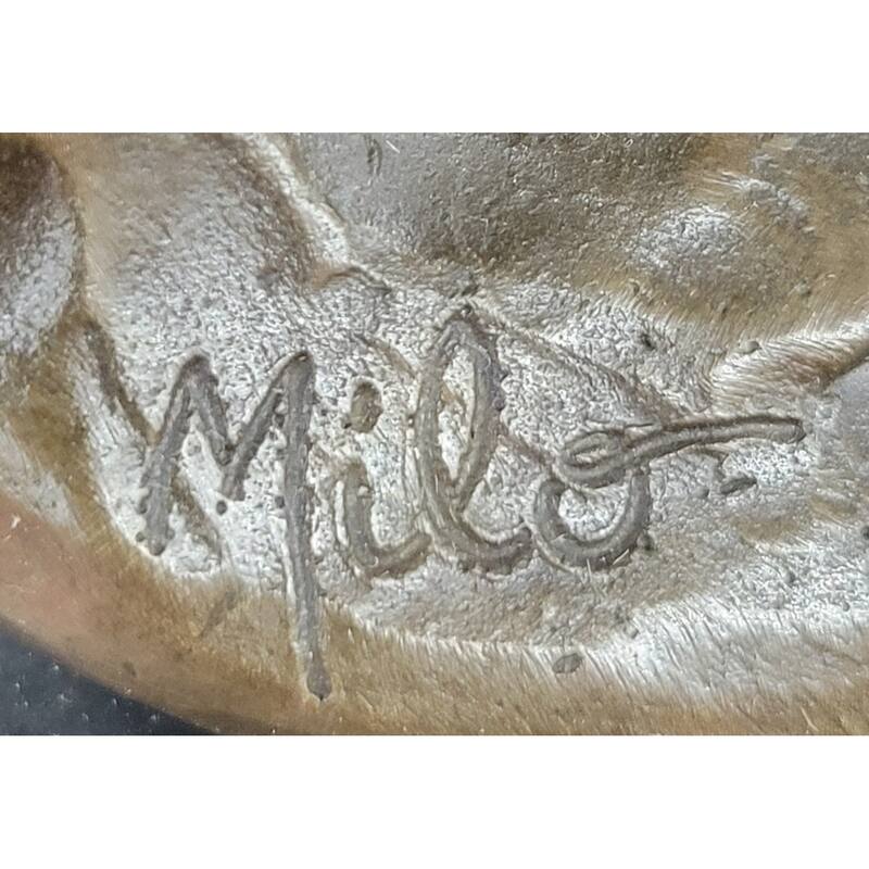 Hand Made Original Artwork By Milo Stork Bird Real Bronze Sculpture Figurine