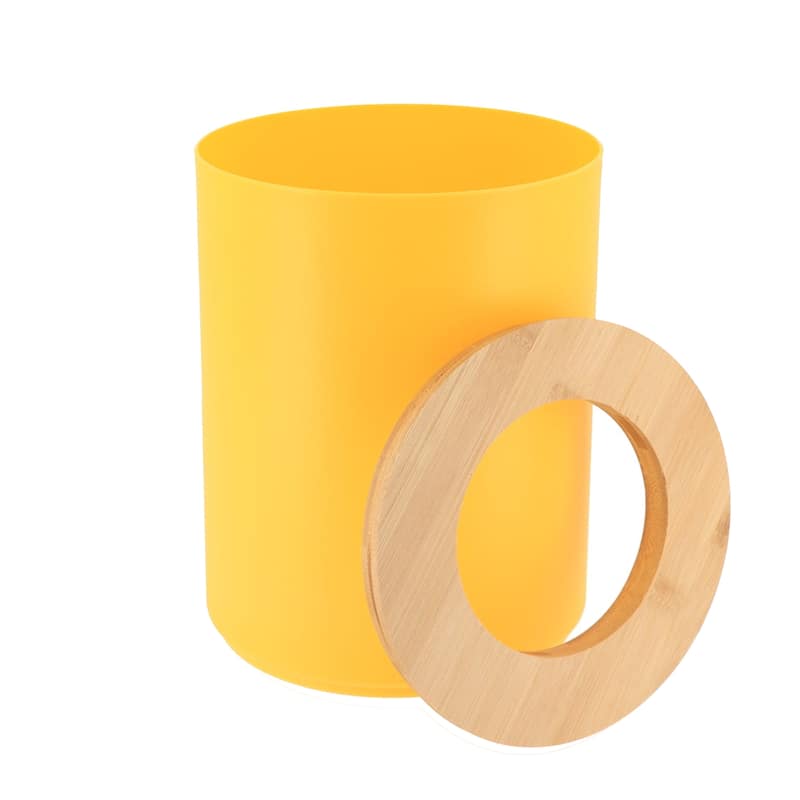 Yellow Padang Bathroom Accessory Set 7-Pieces Bamboo
